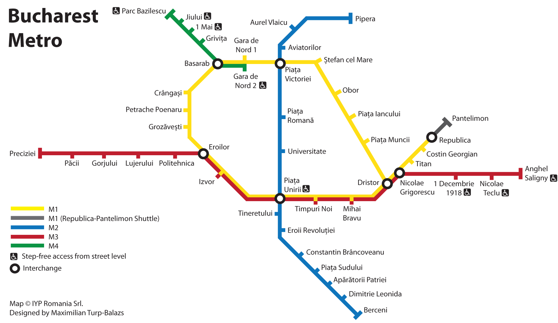 Bucarest Mappa Metropolitana