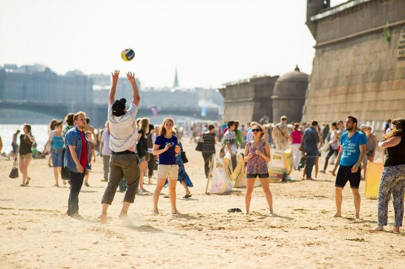 Beach of Peter and Paul Fortress