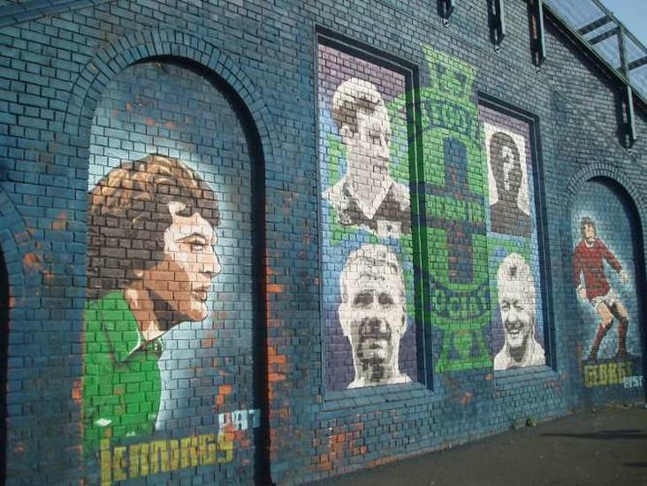 Northern Ireland football legends mural
