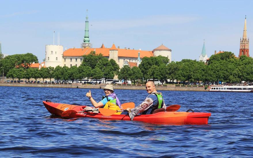 Kayaking in Riga