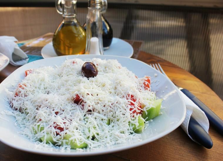Macedonian Food: Shopska Salad