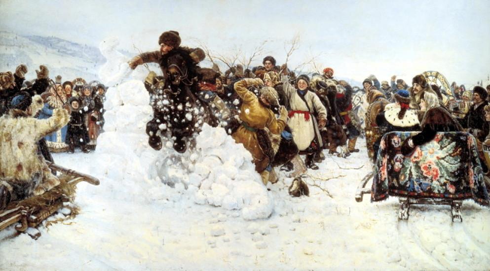 Vasily Surikov “The Capture of Snow Town” (1889)