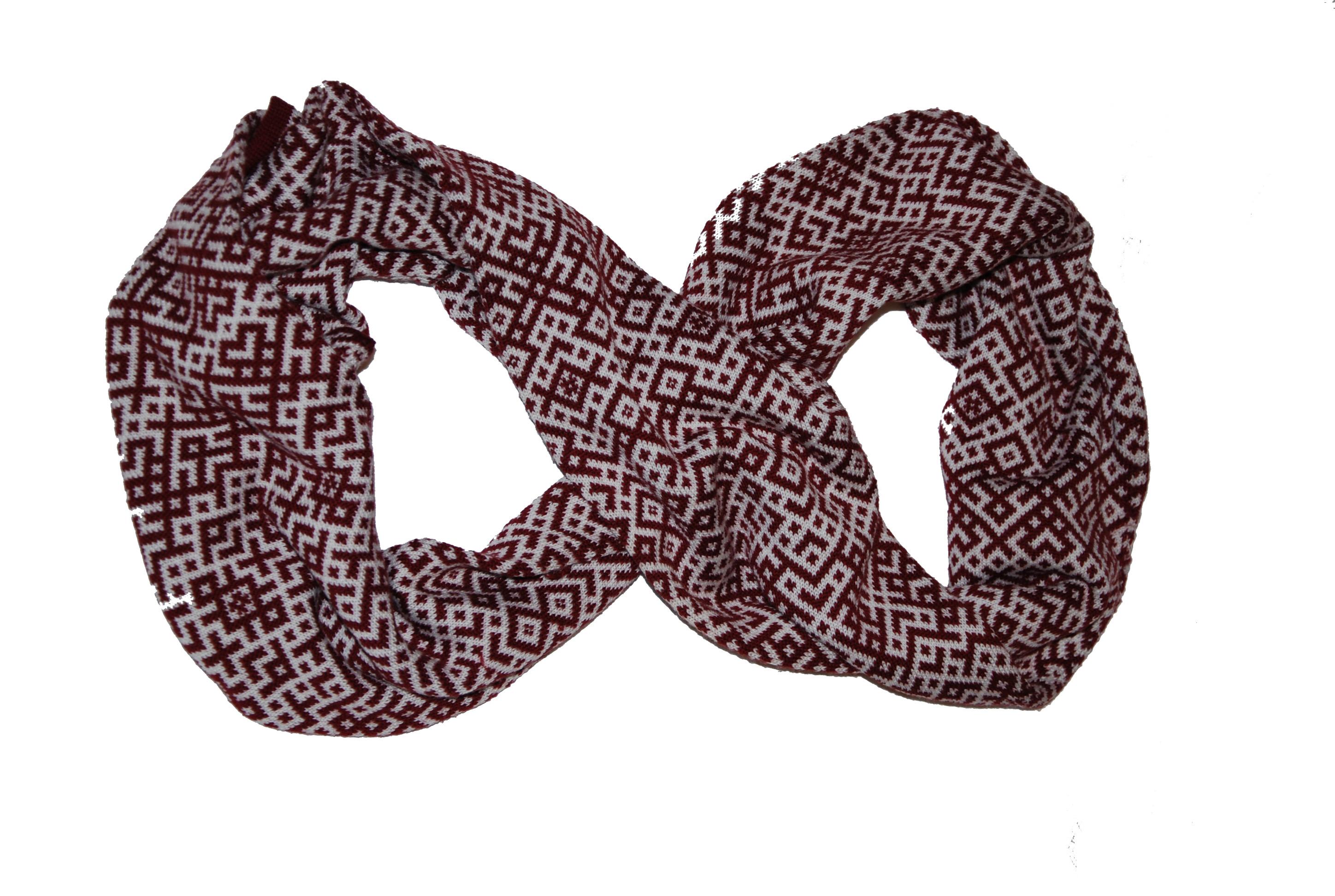 Scarf with Latvian symbols
