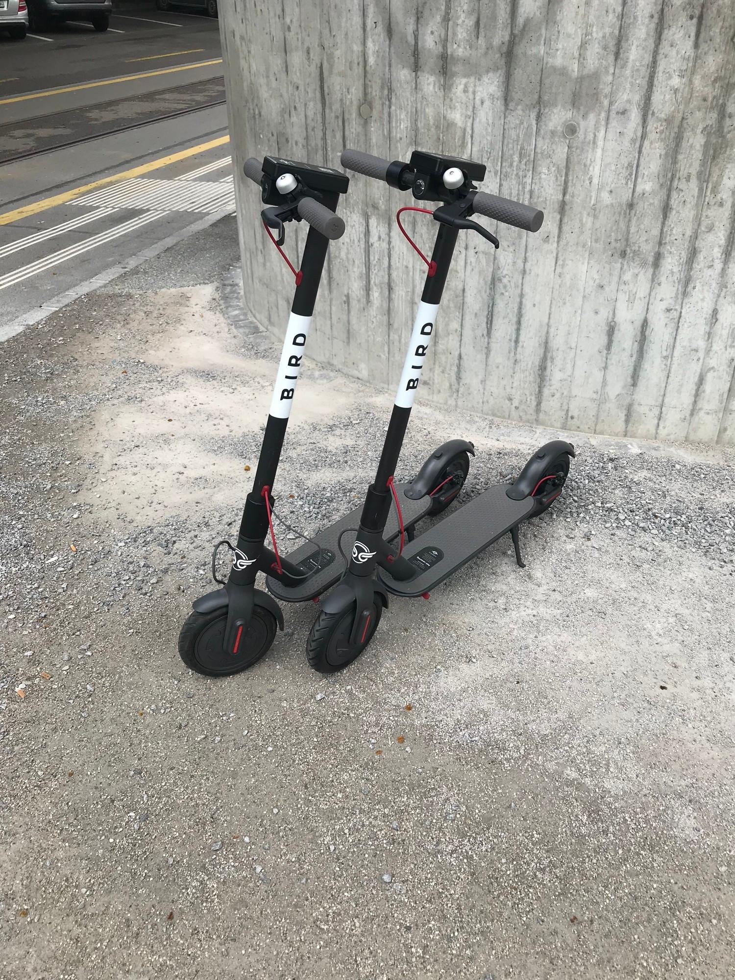 Bird - free floating electric scooters