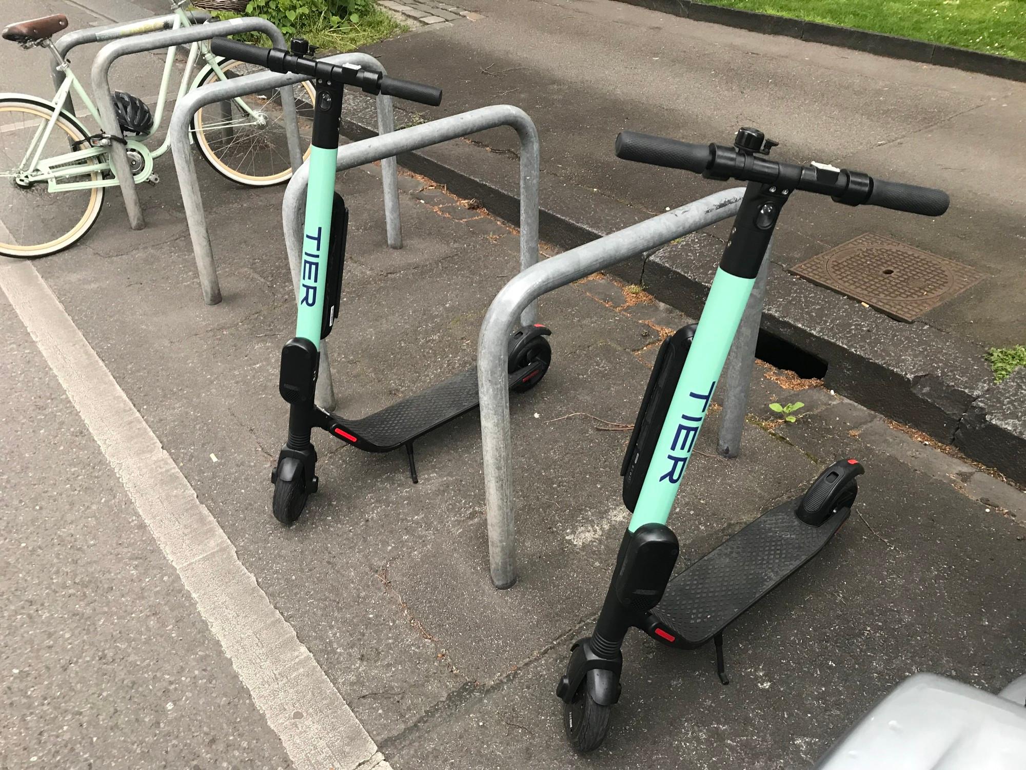 Tier - free floating electric scooters