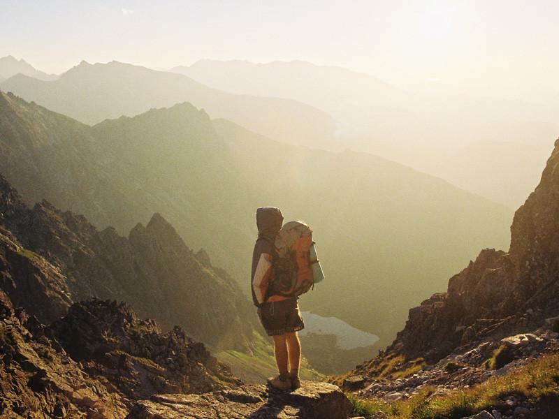 Hiking in the mountains