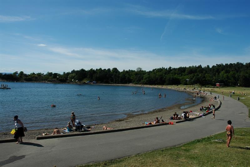 Camping at Langøyene Island