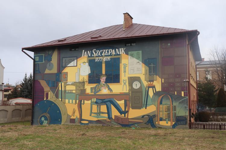 Jan Szczepanik Mural