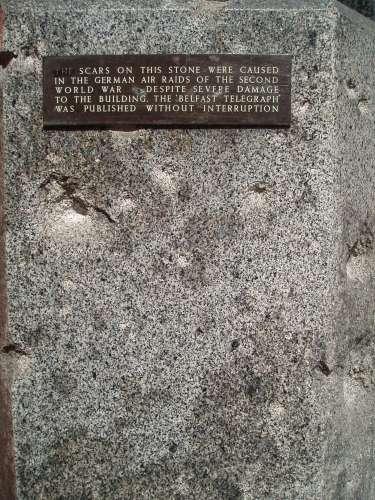 Belfast Blitz Memorial Plaque